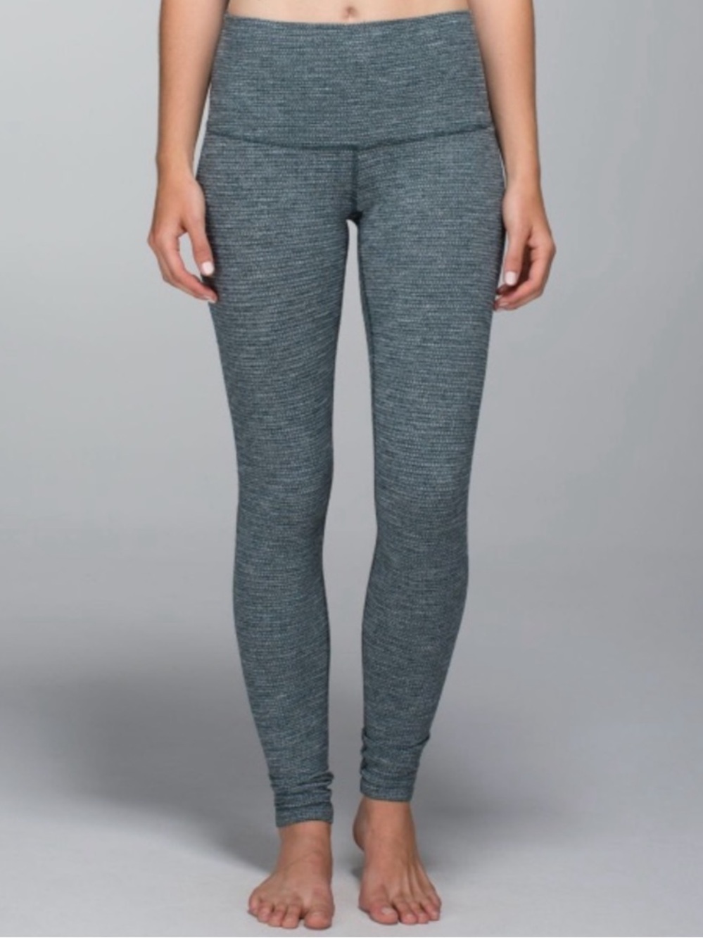 Lululemon Sz 2 Coco Pique Fuel Green Wunder Under 2 So Stretchy Comfy GUC